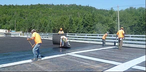 Waterpoofing over bridge